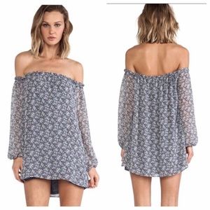 For love and lemons off the shoulder floral dress
